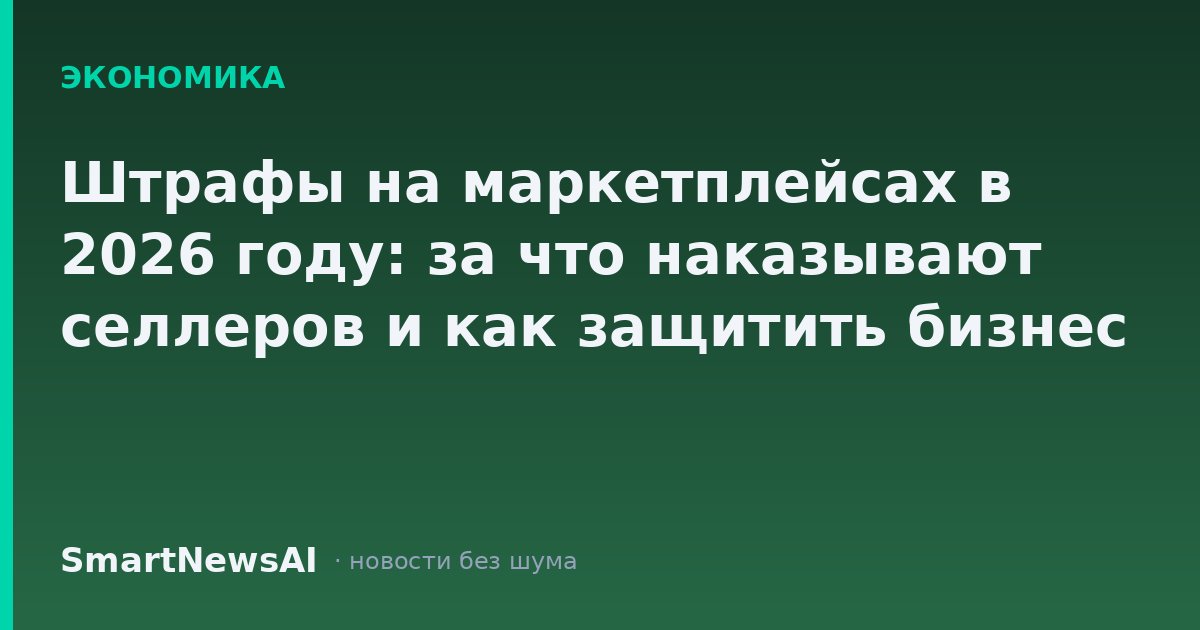 Штрафы на маркетплейсах в 2026 году: за что наказывают селлеров и как защитить бизнес